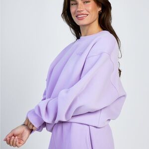 COMFRT Lavender Oversized Sweatshirt and Sweatpants